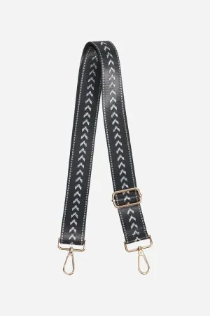 MSH Silver Metallic Arrow Bag Strap