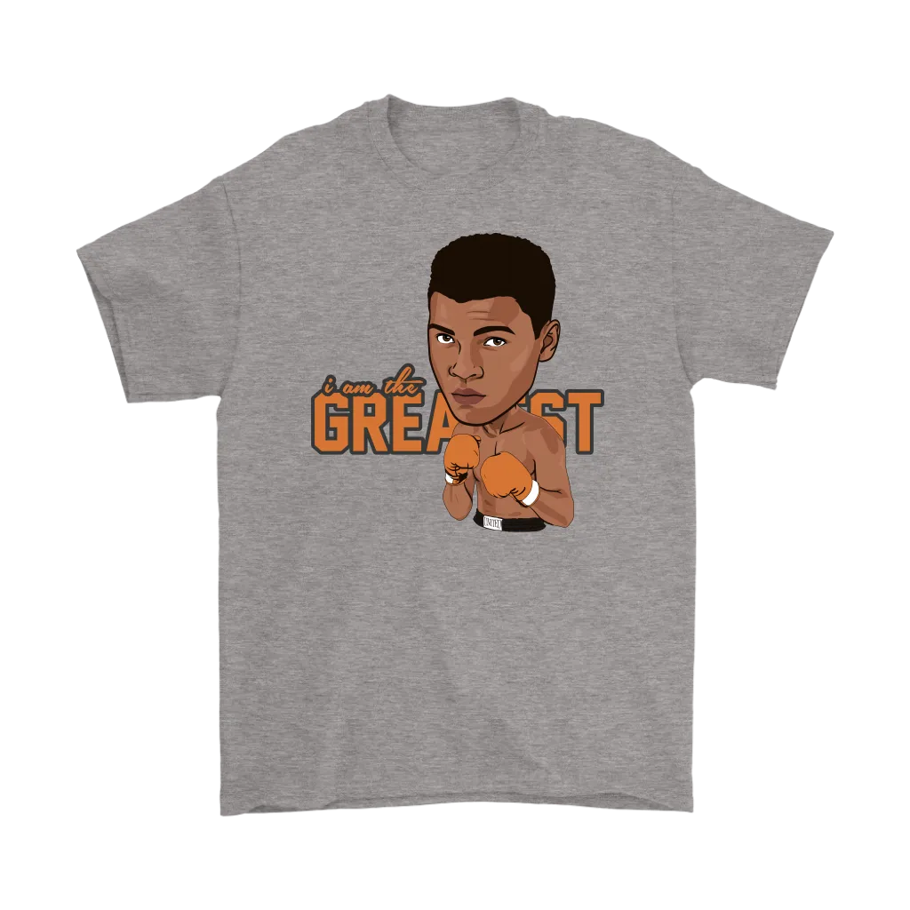 Muhammad Ali Cartoon Orange Gloves T-Shirt