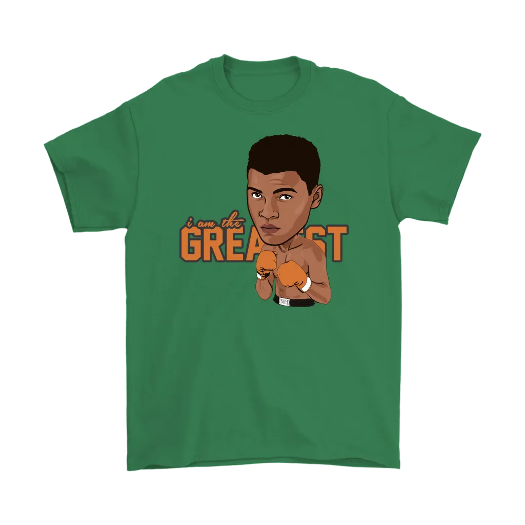 Muhammad Ali Cartoon Orange Gloves T-Shirt
