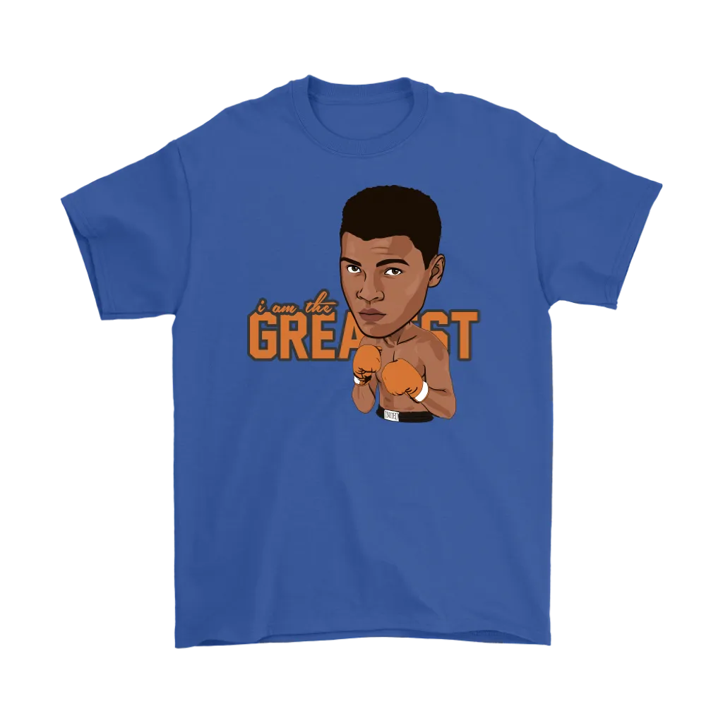 Muhammad Ali Cartoon Orange Gloves T-Shirt