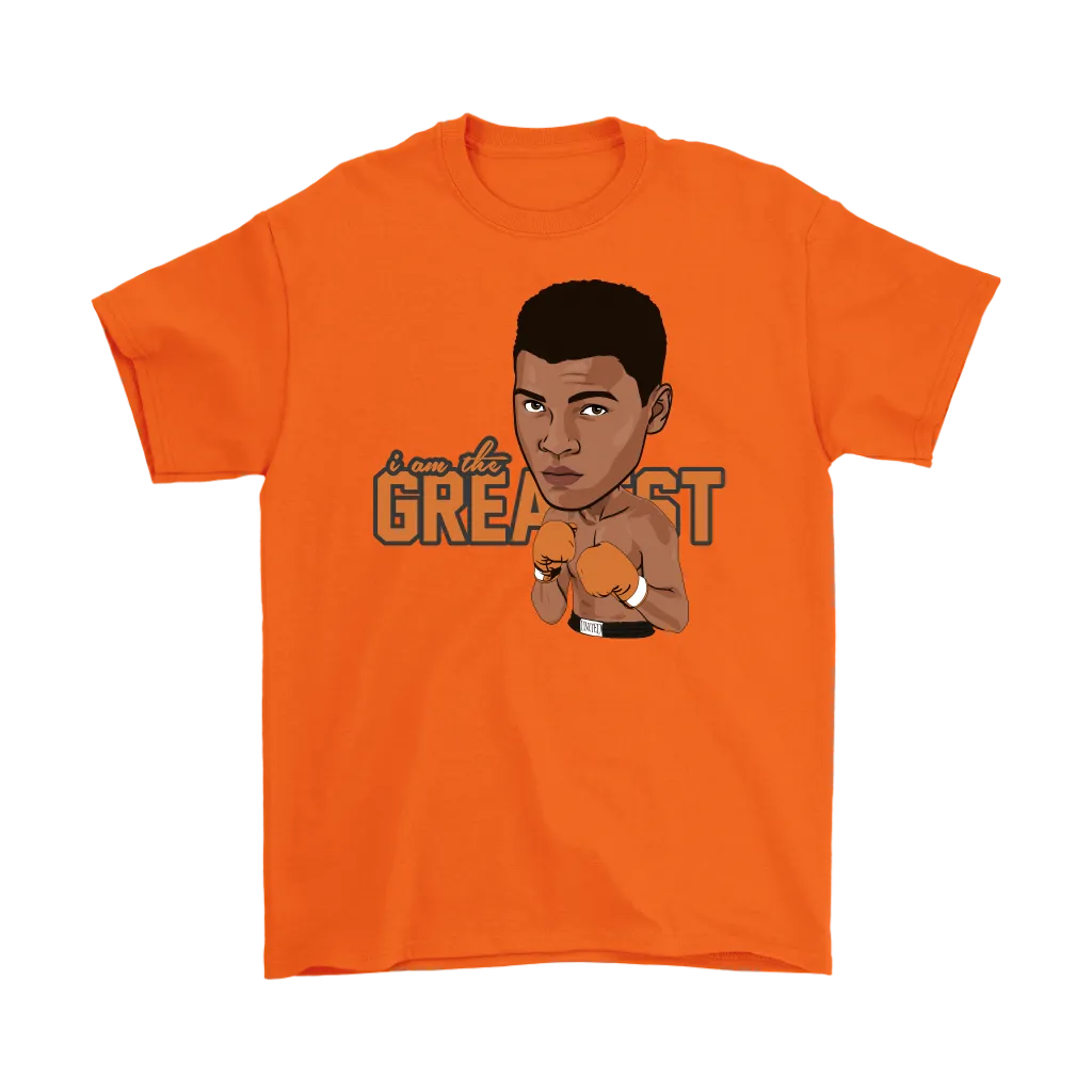 Muhammad Ali Cartoon Orange Gloves T-Shirt