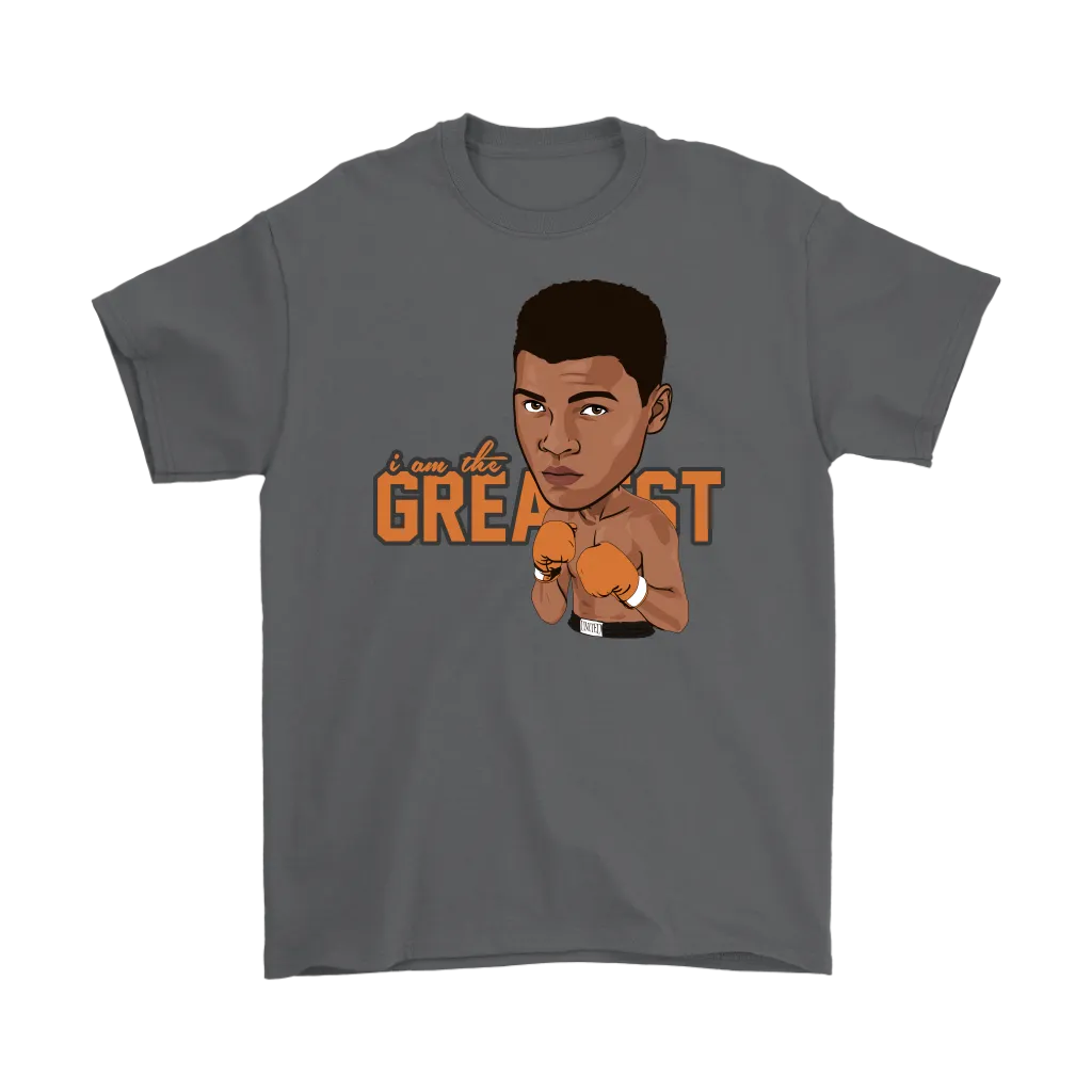 Muhammad Ali Cartoon Orange Gloves T-Shirt