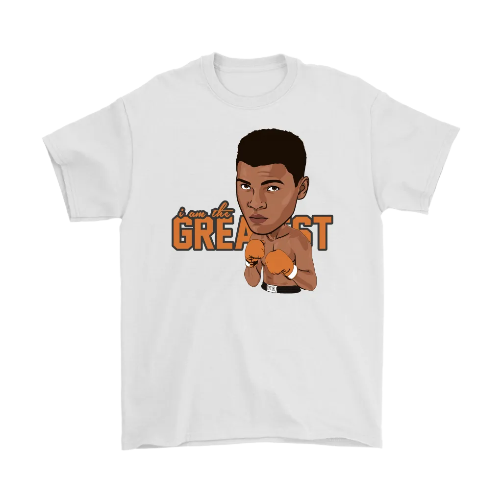 Muhammad Ali Cartoon Orange Gloves T-Shirt