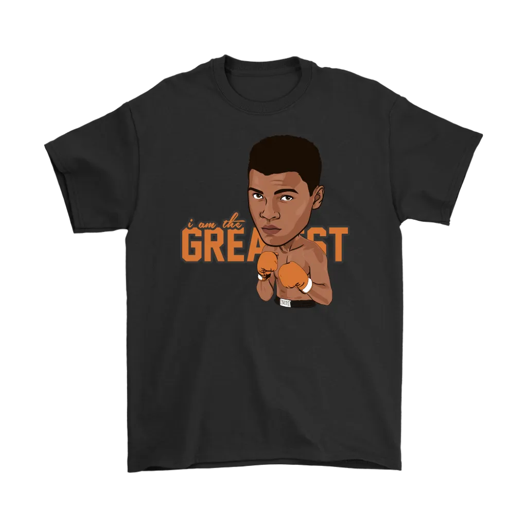 Muhammad Ali Cartoon Orange Gloves T-Shirt