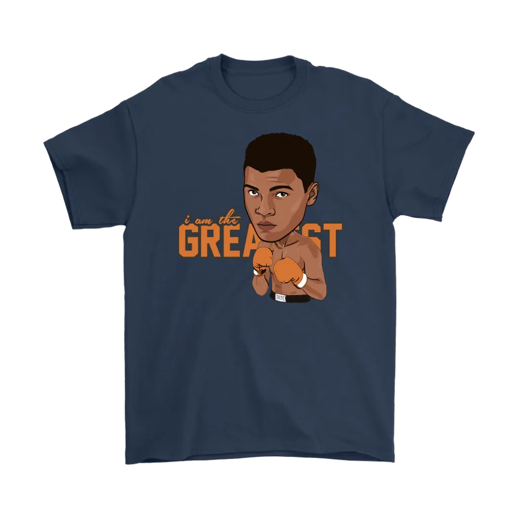 Muhammad Ali Cartoon Orange Gloves T-Shirt