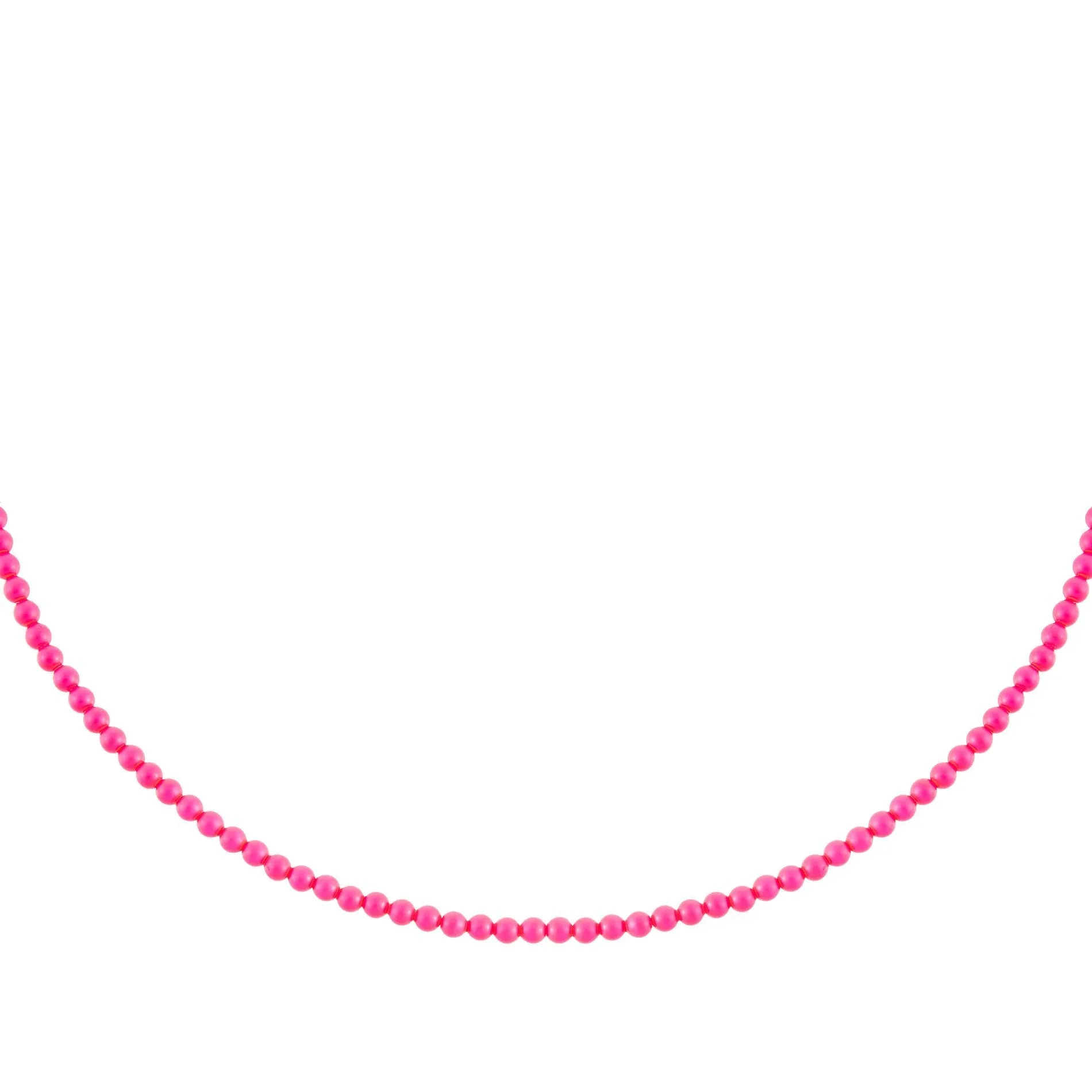 Neon Pearl Beaded Choker
