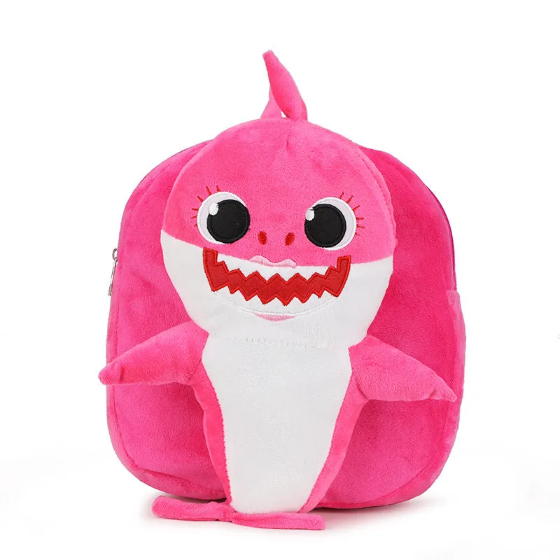 New cartoon boys and girls backpack shoulders cute plush preschool class pupils school bag