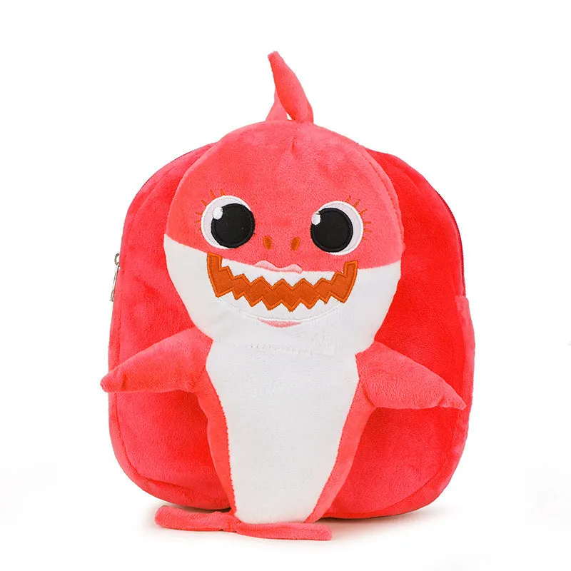 New cartoon boys and girls backpack shoulders cute plush preschool class pupils school bag