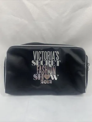New Victoria’s Secret Fashion Show 2012 Clutch Makeup Bag Tote Black Silver