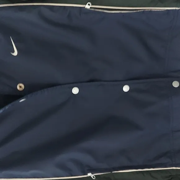 NIKE Vintage Women's Windbreaker bomber snap cropped Jacket Sz S