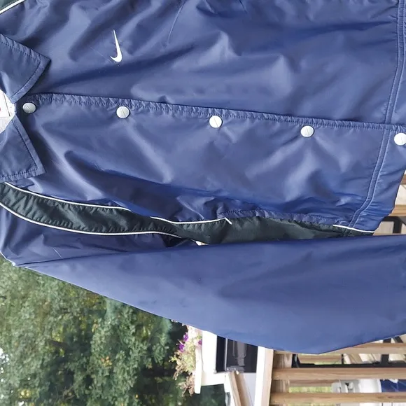 NIKE Vintage Women's Windbreaker bomber snap cropped Jacket Sz S