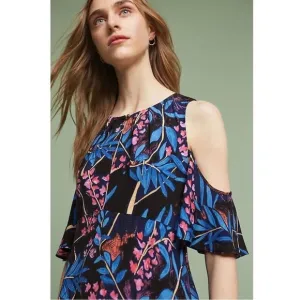 NWT Anthropologie Maeve Elia Open-Shoulder Dress