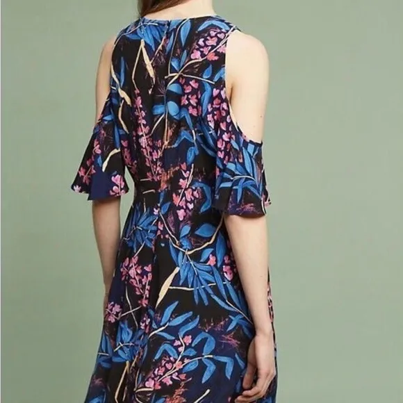 NWT Anthropologie Maeve Elia Open-Shoulder Dress