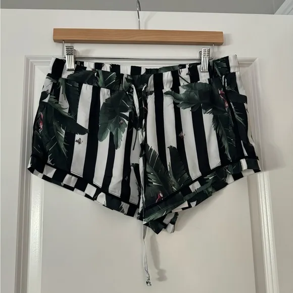 NWT Revolve X Plush Silky Jungle Striped Pajama Set in Size Small