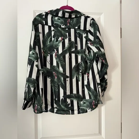 NWT Revolve X Plush Silky Jungle Striped Pajama Set in Size Small