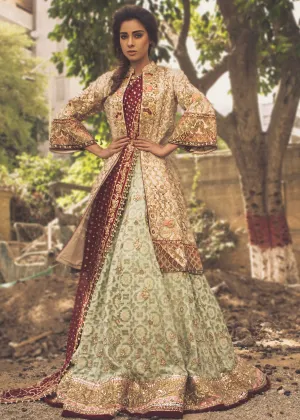 Pakistani Bridal Lehnga Choli with Jacket for Wedding #J5156