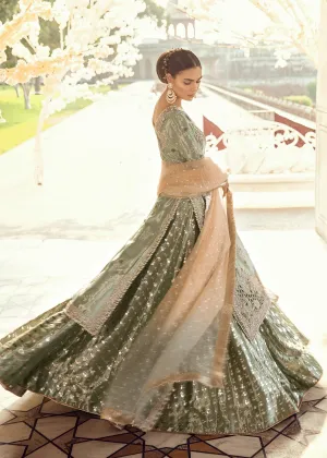 Pakistani Bridal Lehnga with Long Shirt for Wedding #J5108