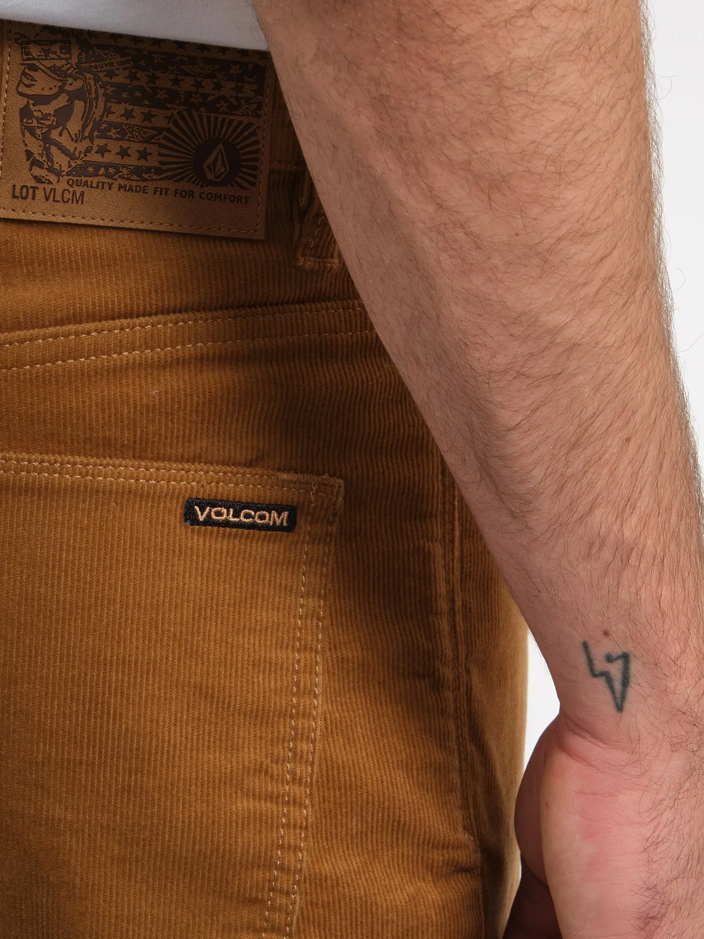 Pantalon Solver en velours côtelé 5 poches - TOBACCO