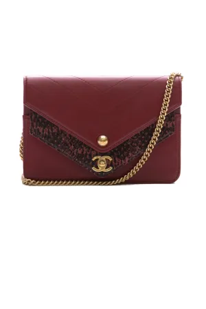 Paris-Hamburg Elaphe Double Chevron Wallet On Chain