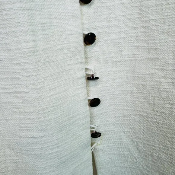 Pearl By Lela Rose Sleeveless cotton dress size 10 button front Missing …