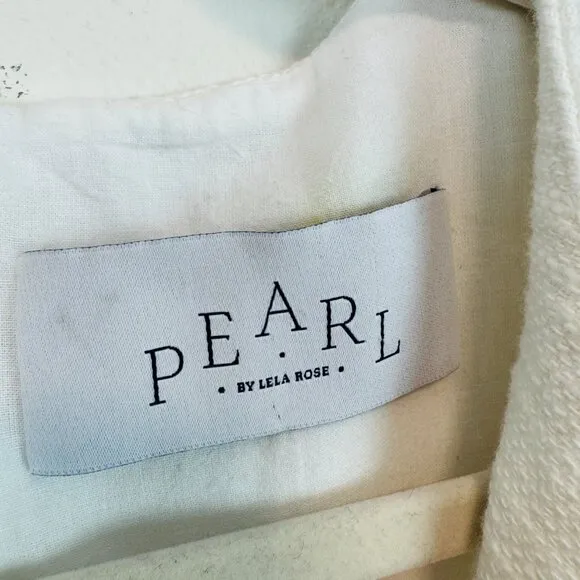 Pearl By Lela Rose Sleeveless cotton dress size 10 button front Missing …
