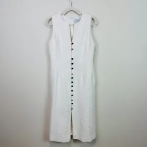 Pearl By Lela Rose Sleeveless cotton dress size 10 button front Missing …