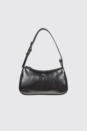 Peta   Jain Gabi Small Shoulder Bag - Gunmetal PU