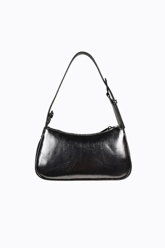 Peta   Jain Gabi Small Shoulder Bag - Gunmetal PU