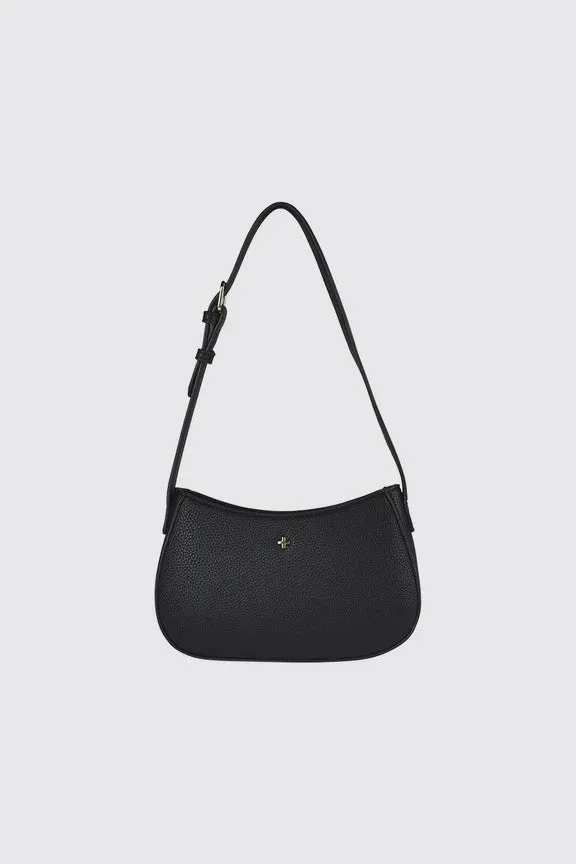 Peta   Jain Mood Shoulder Bag - Black Pebble/Gold