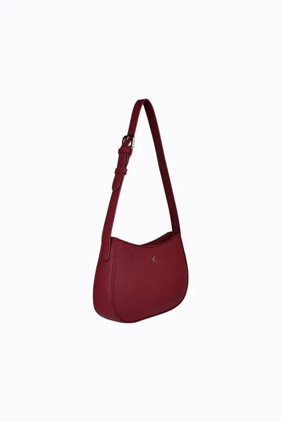 Peta   Jain Mood Shoulder Bag - Cherry Pebble/Gold