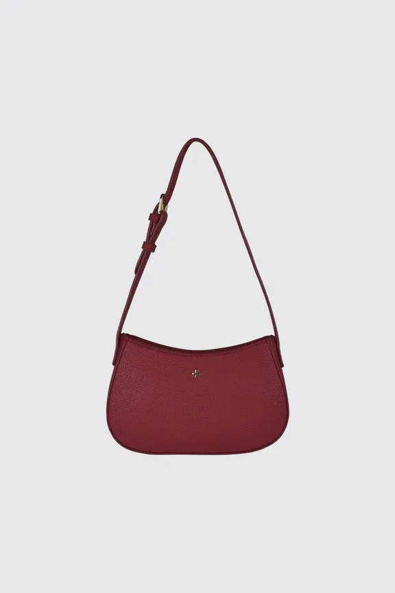 Peta   Jain Mood Shoulder Bag - Cherry Pebble/Gold