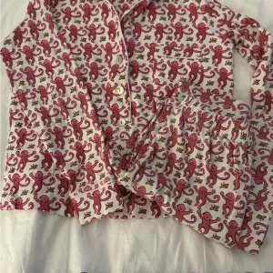 Pink Monkey Print Pajama Set Roller Rabbit