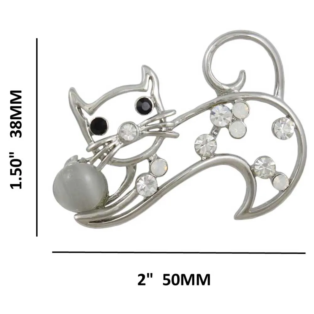 Playful Cats Brooch Pin Bundle - CATSET1