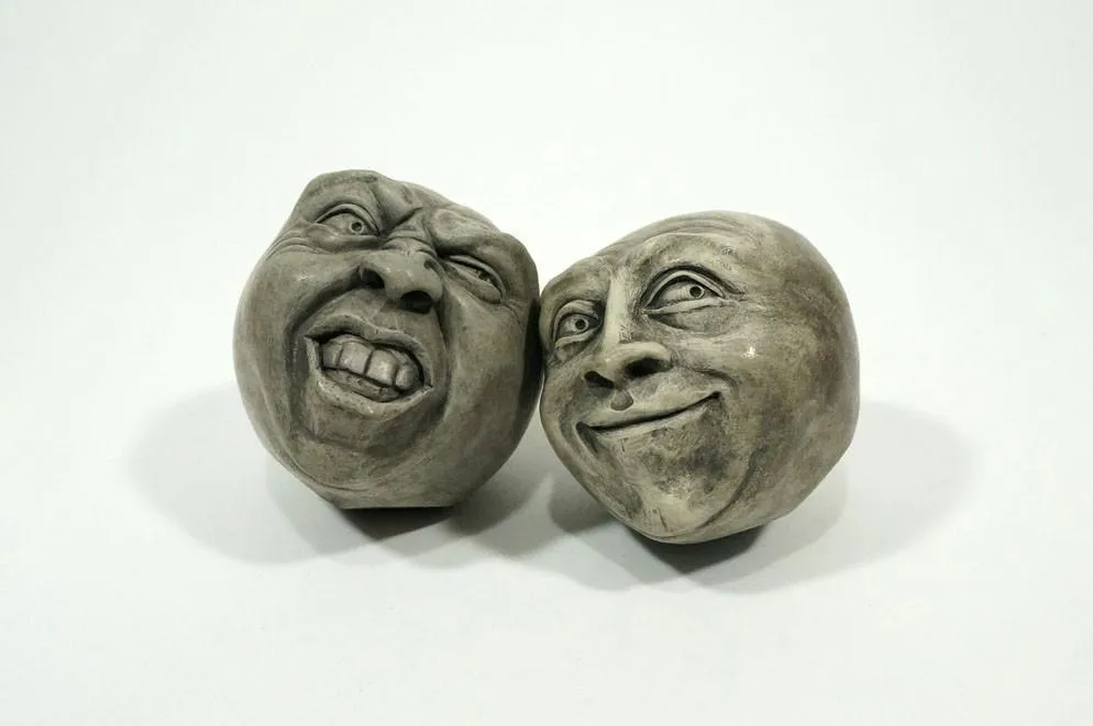 Playful Concrete Tabletop Heads