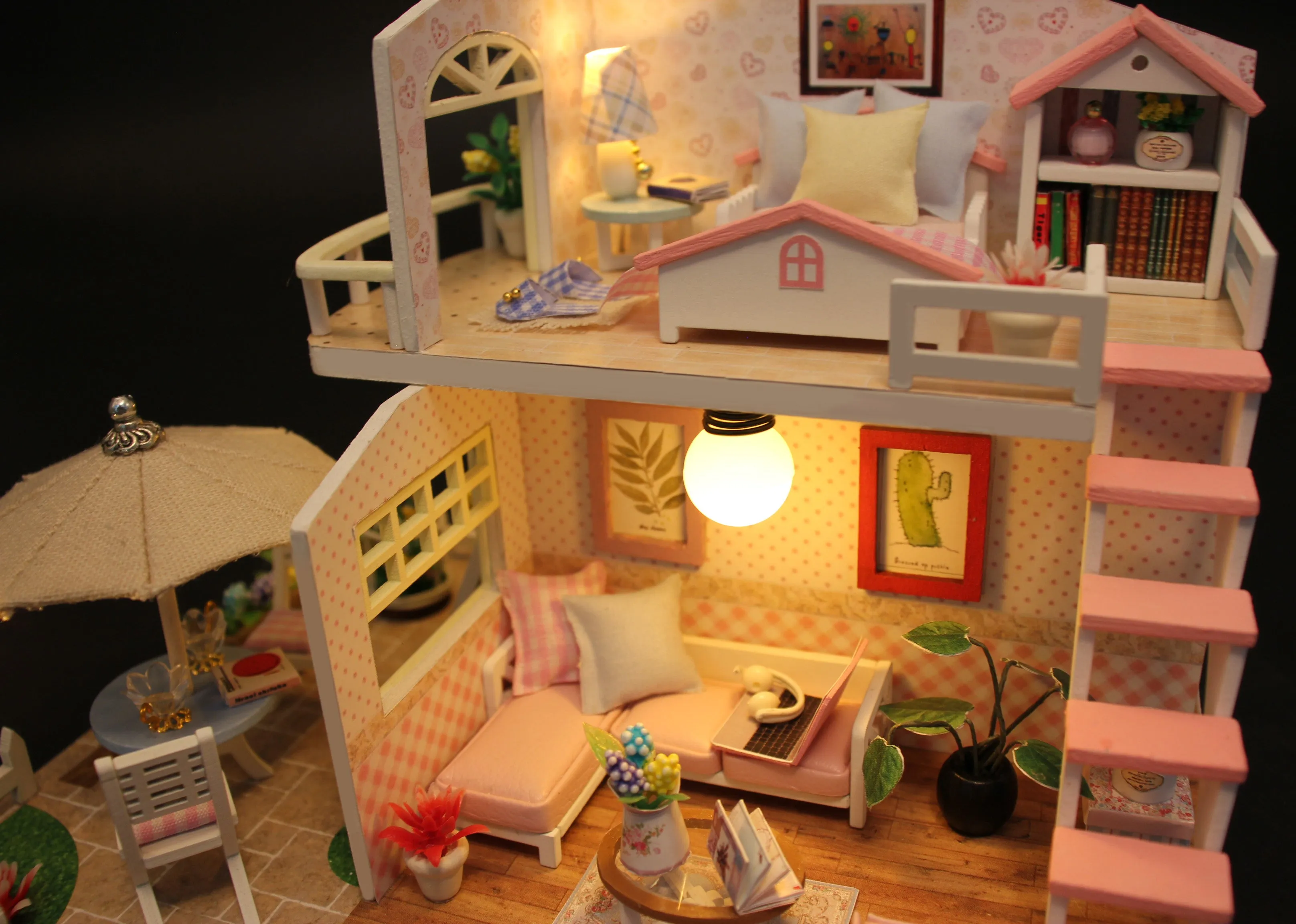 Playful DIY Miniature Dollhouse