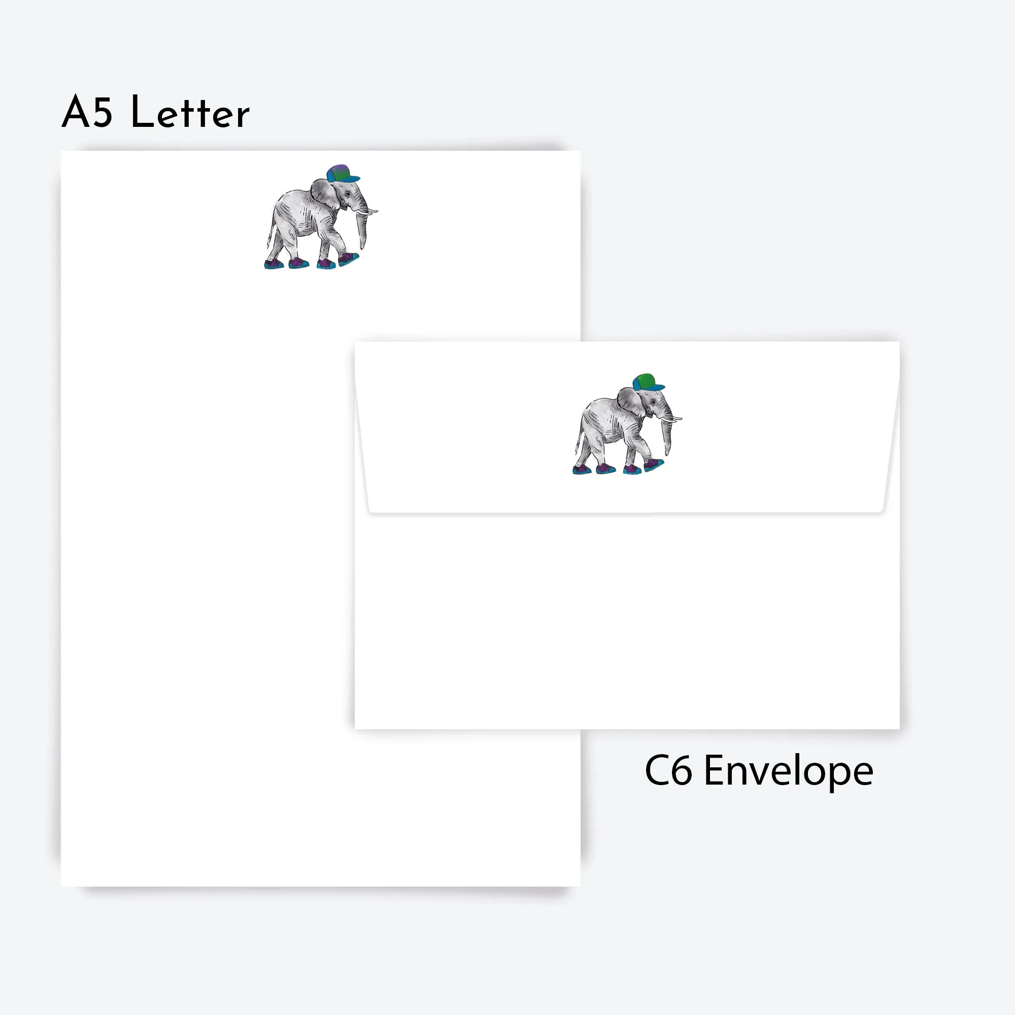 Playful Elephant Letter Writing Set - REFILL