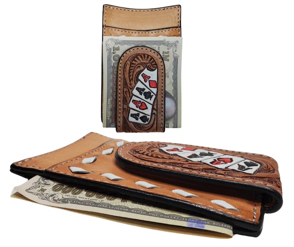 Poker Face Money Clip Wallet