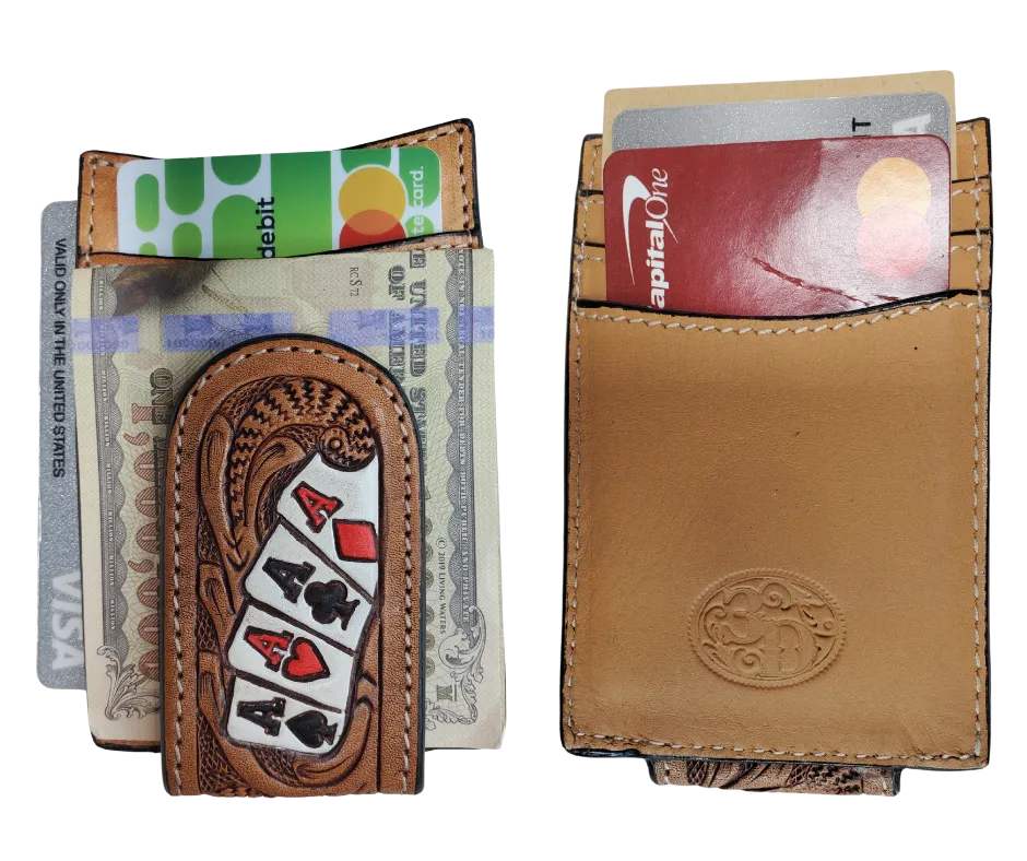 Poker Face Money Clip Wallet