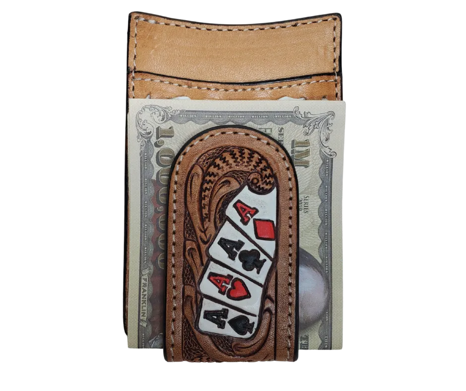Poker Face Money Clip Wallet