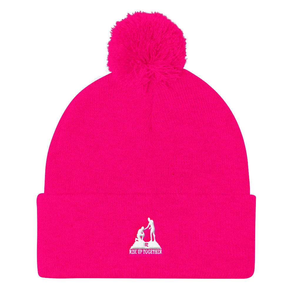 Pom Pom Knit Cap