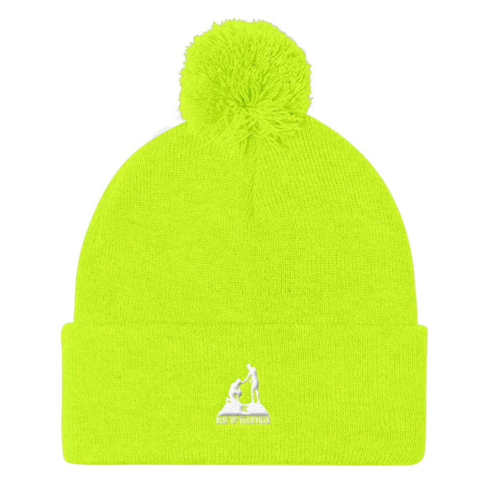Pom Pom Knit Cap