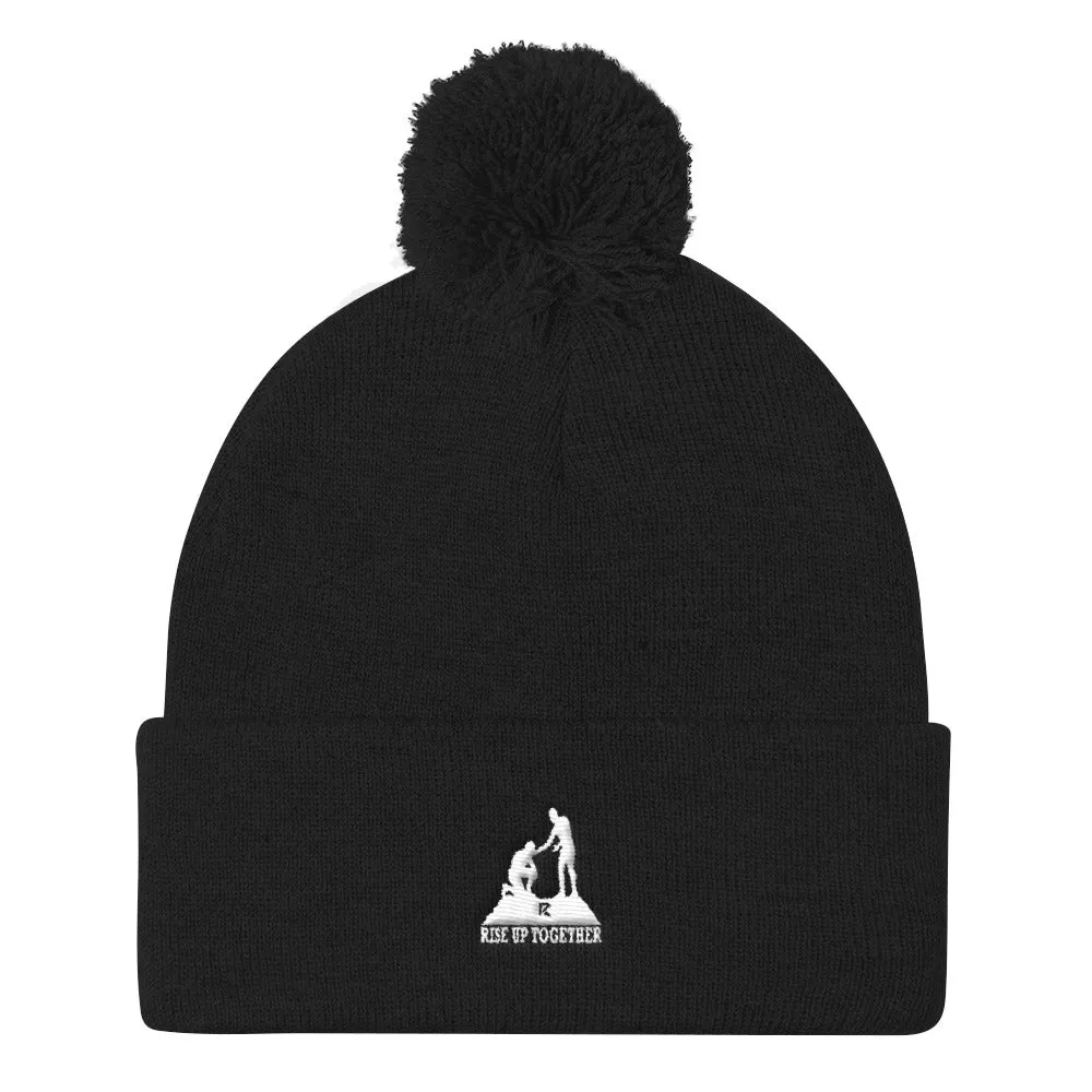 Pom Pom Knit Cap