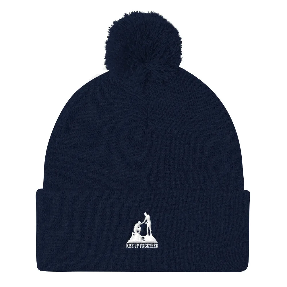 Pom Pom Knit Cap