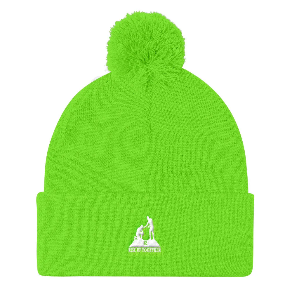 Pom Pom Knit Cap