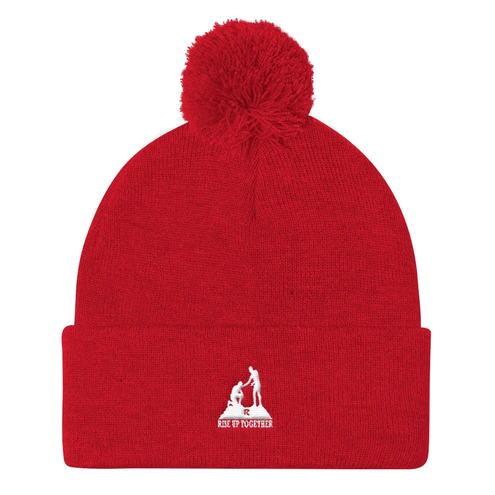 Pom Pom Knit Cap