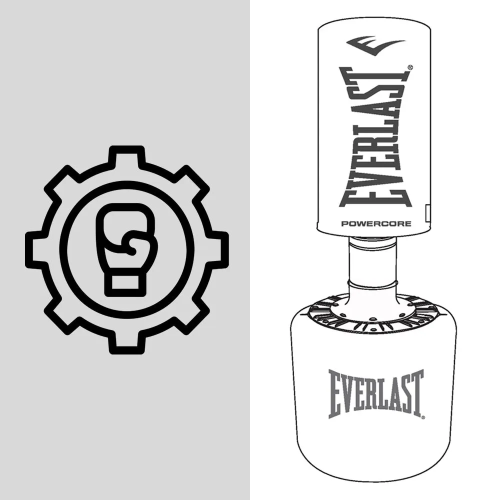Powercore Freestanding Heavy Bag - Adjusting Pole - Replacement Part