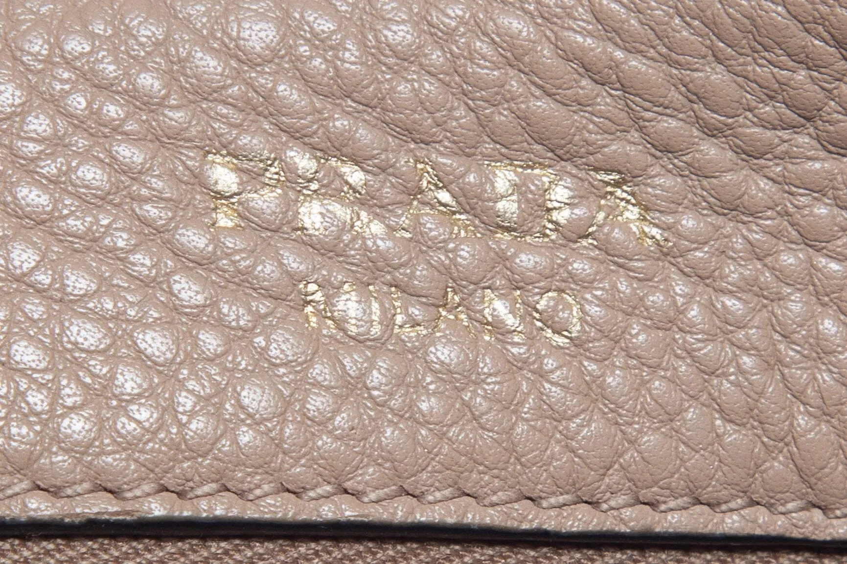 Prada Nude Leather Vitello Phenix Handbag