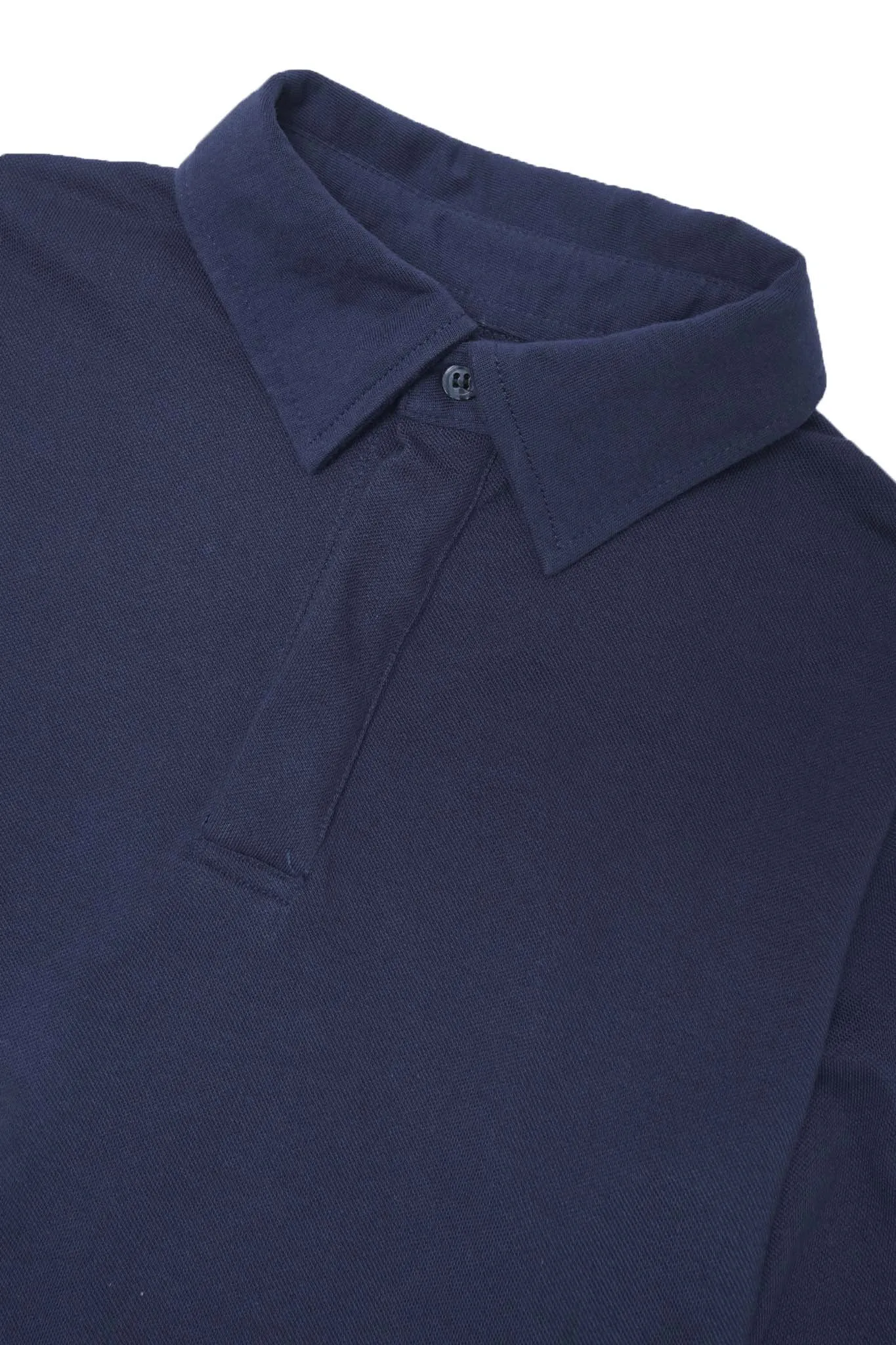 "CLUB" L/S POLO SHIRT IN NAVY