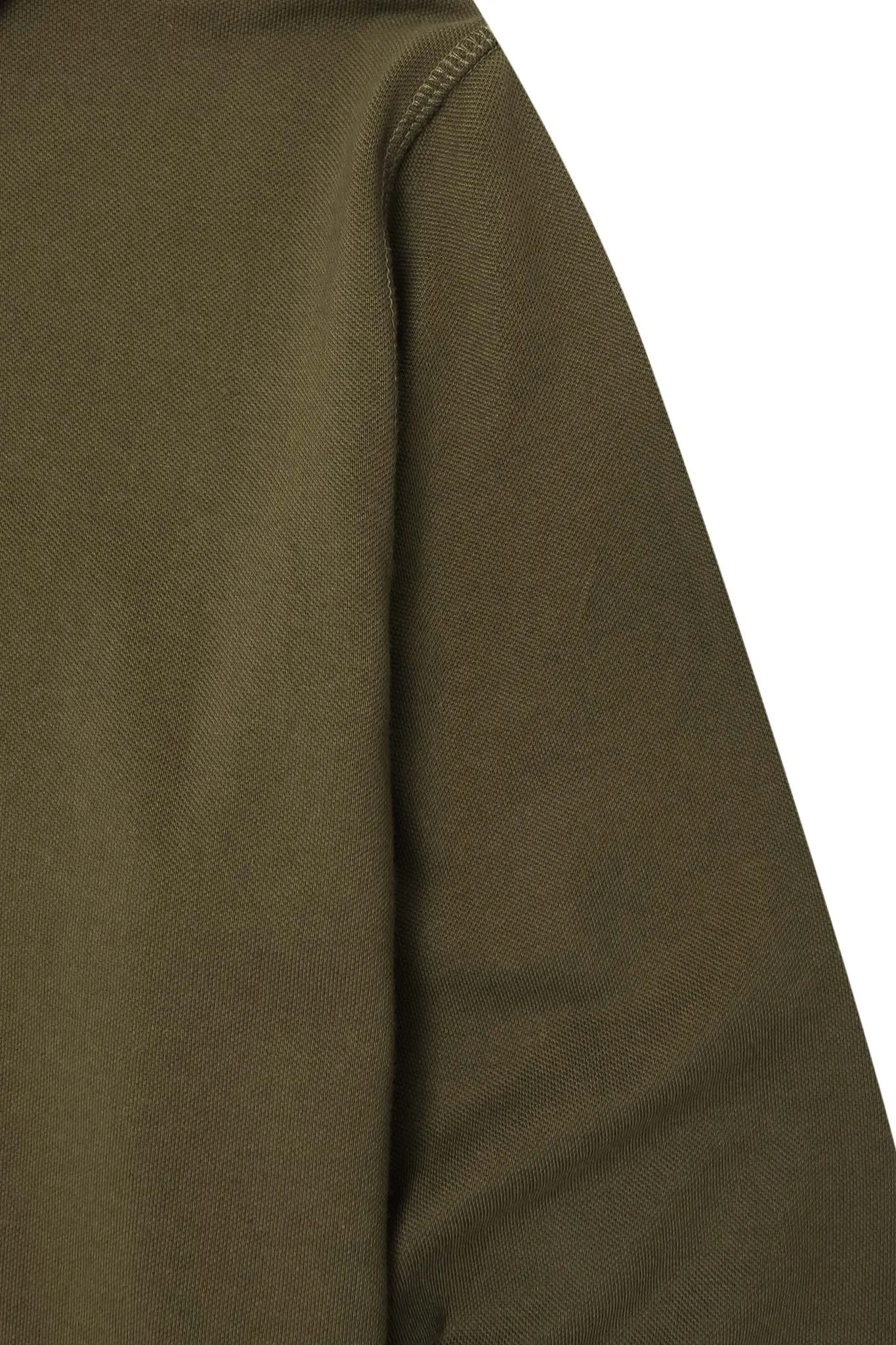 "CLUB" L/S POLO SHIRT IN OLIVE