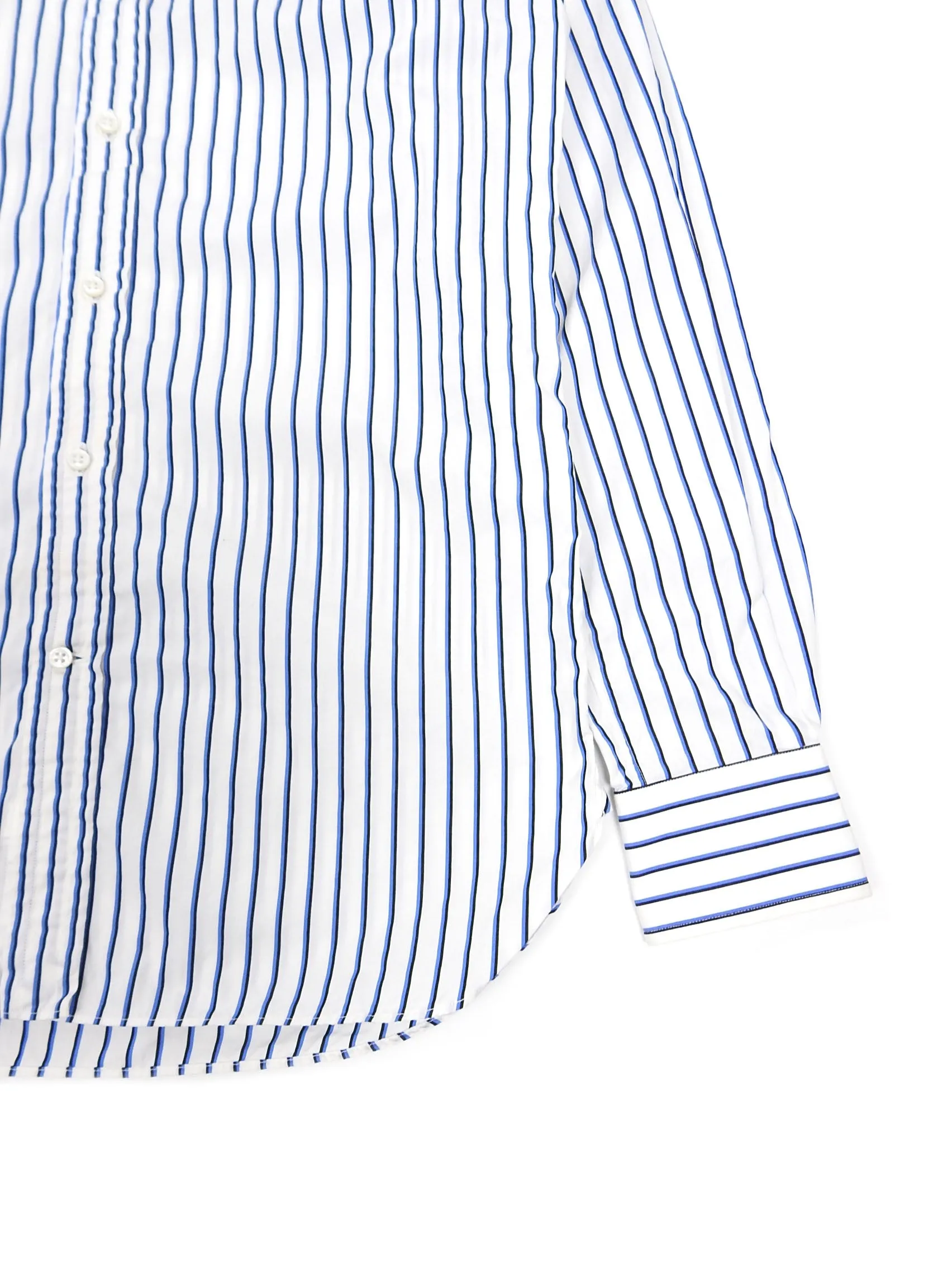Ralph Lauren Purple Label White/Blue Striped Shirt Size 14.5 (fits a Small)